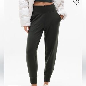 Athleta Coaster Luxe High Rise Jogger. Size small. Olive in color.